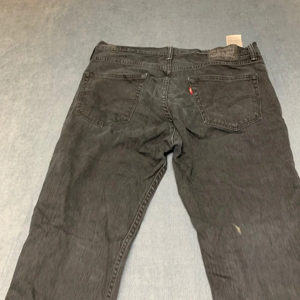 Levi's 511 Slim Fit Straight Jeans Mens 34x30 Black Denim Non Stretch 5 Pockets